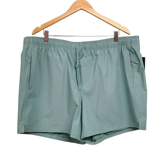 VRST Other - VRST 5" Nylon Everyday Shorts Mens XXL Dusty Teal Heather Lined Drawstri…